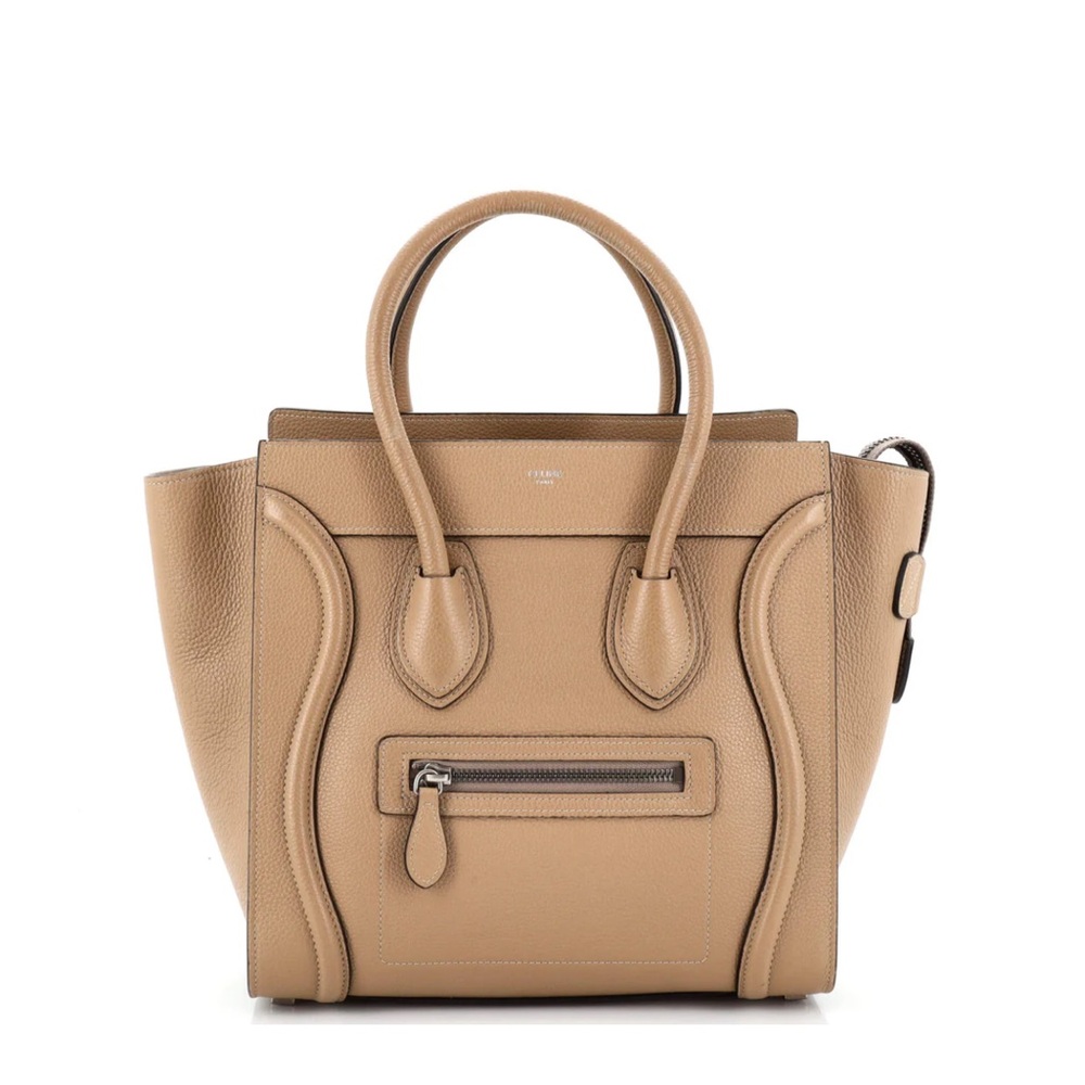 Celine Luggage Bag Grainy Leather Micro